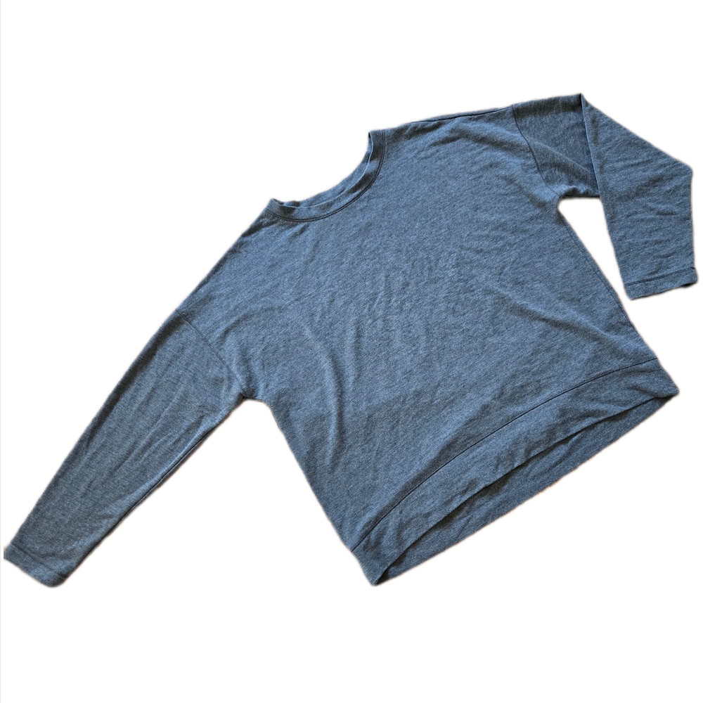 Casual Gray Long Sleeve Top
